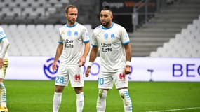 Dimitri Payet et Valère Germain avec l'OM en janvier 2021.