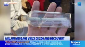 Seine-Maritime: un message datant du 19e siècle découvert dans un flacon par des archéologues à Eu