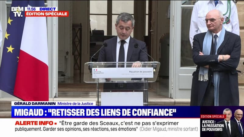 Gérald Darmanin (ministre de la Justice): 