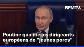Vladimir Poutine qualifie les dirigeants européens de "jeunes porcs" qui cherchent à "se venger" de la Russie