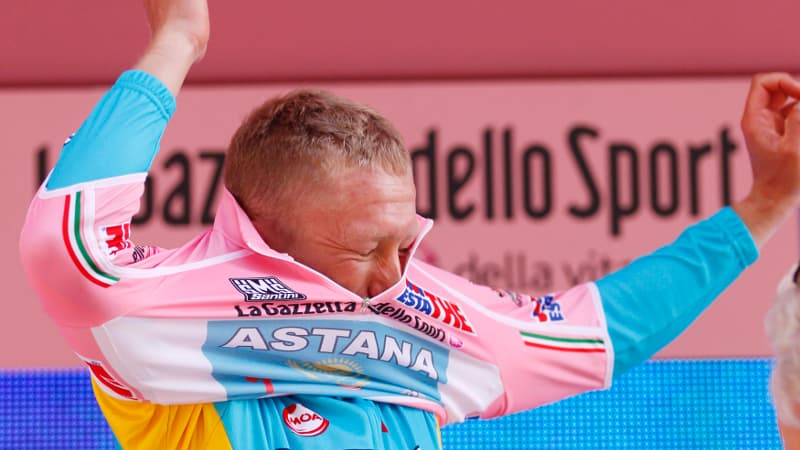 Le Kazakh a retrouvé samedi un maillot rose abandonné trois jours plus tôt à l'issue du contre-la-montre par équipes