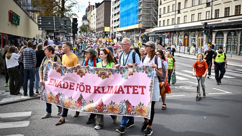 10.000 personnes, dont Greta Thunberg, dans la rue en Suède pour réclamer des mesures climatiques