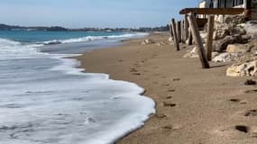 Une plage privée de Villeuneuve-Loubet