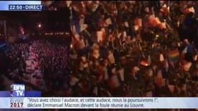 "Je vous servirai avec amour", lance Emmanuel Macron
