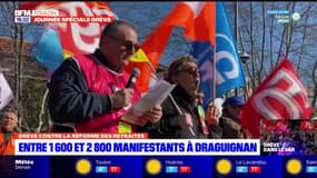 Grève du 7 février: entre 1600 et 2800 manifestants à Draguignan