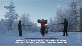 Sibérie: -60° pendant 6 heures, cet athlète moldave défie les éléments pour aider les enfants malades