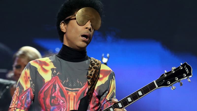 Le chanteur Prince en concert à Las Vegas