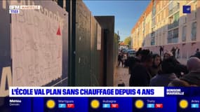 Marseille: blocus devant l'école Rose Val Plan, privée de chauffage