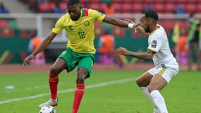 Karl Toko-Ekambi lors du match Cameroun-Cap Vert à la CAN le 17 janvier 2022