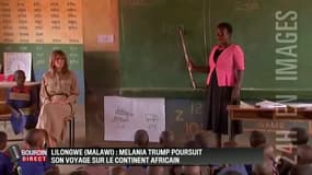 Melania Trump en visite dans une école au Malawi, deuxième étape de sa tournée africaine