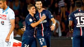 Javier Pastore avec Marco Verratti