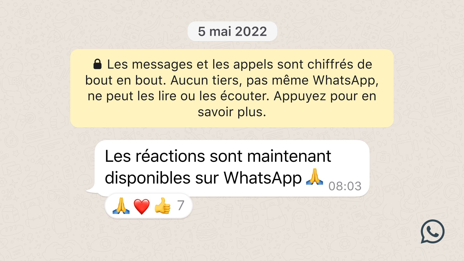 Une capture d'écran publiée sur le site de WhatsApp. Une capture d'écran publiée sur le site de WhatsApp.