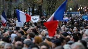 La marche contre l'antisémitisme organisée à Paris le 12 novembre 2023 