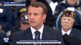 "La France n'oublie pas": Emmanuel Macron s'exprime lors du 75ème anniversaire du débarquement