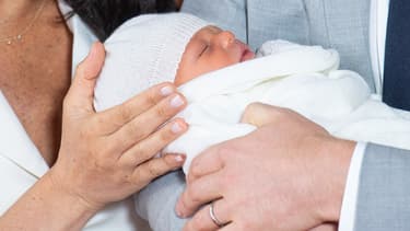 Le nouveau-né de Harry et Meghan Markle, le 8 mai 2019.