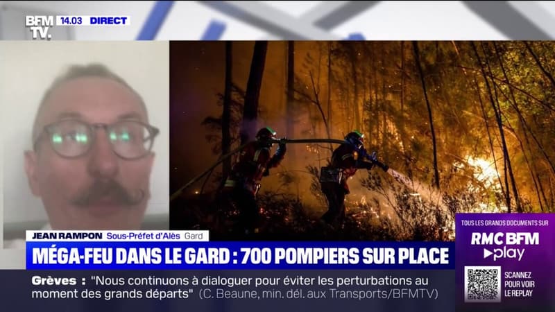 Méga-feu dans le Gard: le sous-Préfet annonce que 