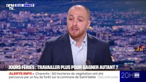 Suppression de deux jours fériés: "C'est du travailler plus pour se faire enfler plus", estime Mathieu Valet, député européen (Rassemblement national)