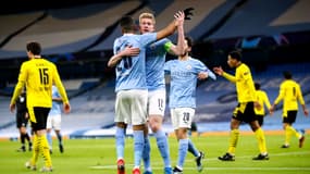 Kevin De Bruyne lors du match Manchester City - Borussia Dortmund, le 6 avril 2021