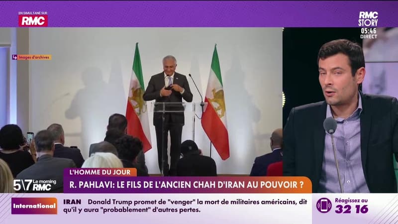Le Portrait d'Antoine Salva : Reza Pahlavi, le fils de l'ancien chah d'Iran au pouvoir ? - 02/03