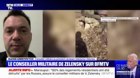 Alexei Arestovych, conseiller militaire de Zelensky: "90% des logements résidentiels de Marioupol" endommagés ou détruits