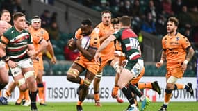Ouedraogo lors de la finale de Challenge Cup entre Montpellier et Leicester