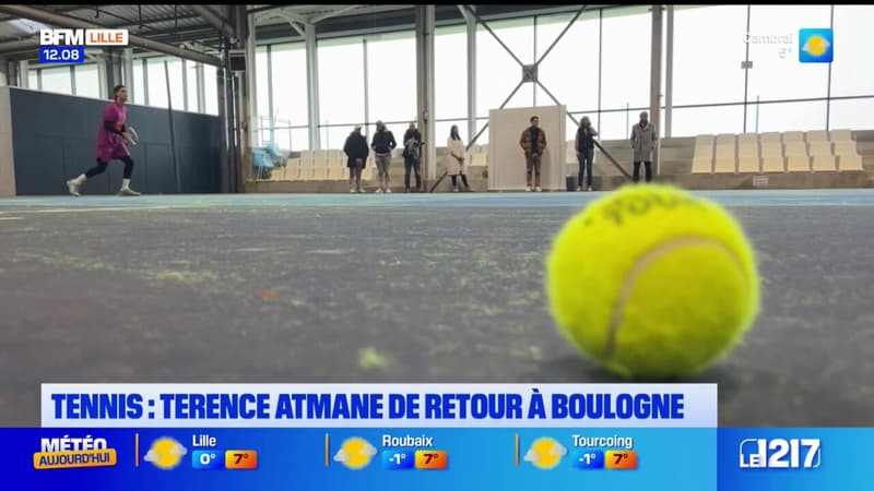 Boulogne-sur-Mer: Terence Atmane à la rencontre des jeunes apprentis du tennis boulonnais