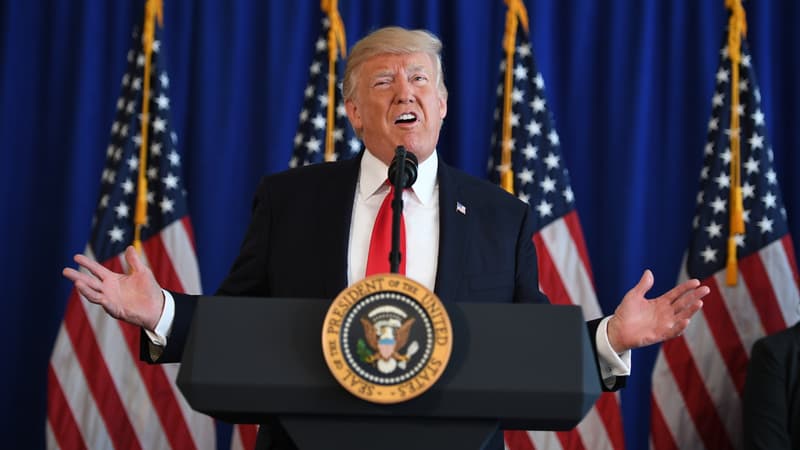 Donald Trump, le 12 août 2017. 
