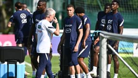 Didier Deschamps et Kylian Mbappé