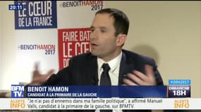 Primaire à gauche: duel à distance entre Benoît Hamon et Manuel Valls