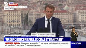 CRS, caméras de vidéosurveillance, nouveaux magistrats et enquêteurs: Emmanuel Macron détaille son plan pour la sécurité et la justice à Marseille