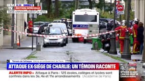Attaque près des anciens locaux de Charlie hebdo: un témoin raconte avoir vu "des blessures importantes" sur l'une des victimes