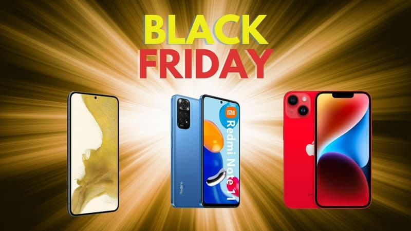 Samsung Galaxy S22, Xiaomi Redmi Note 11, iPhone 14… profitez des offres Black Friday Smartphones
