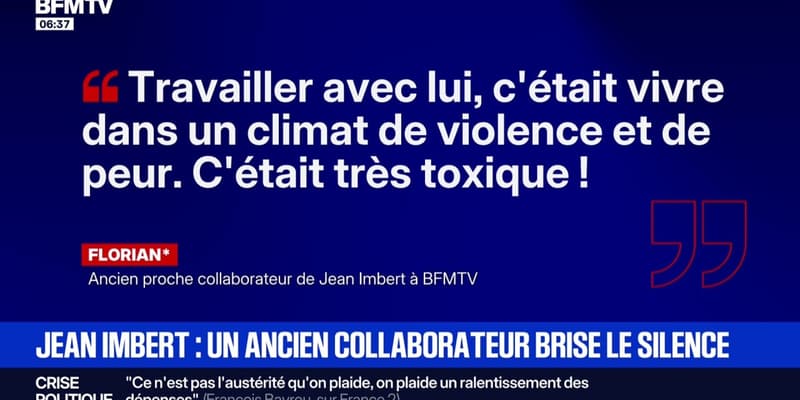 "Un climat de violence et de peur": un ancien collaborateur de Jean-Imbert se confie sur sa relation avec le chef cuisinier