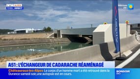 A51: l'échangeur de Caradache a été réaménagé