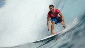 Kauli Vaast lors de la finale olympique de surf, le 6 août 2024