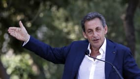 Nicolas Sarkozy en meeting à Nice, le 19 juillet 2015