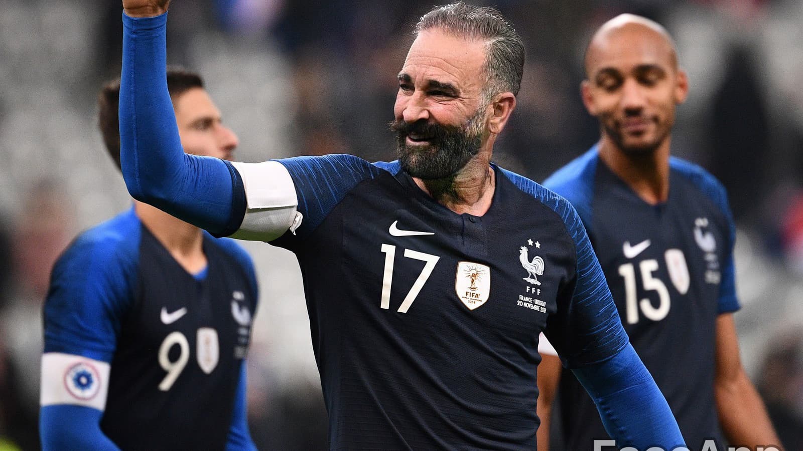 Adil Rami avec FaceApp
