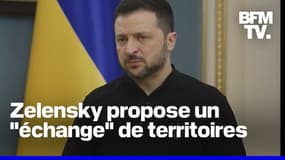 Volodymyr Zelensky suggère un "échange" de territoires avec la Russie qui rejette l'idée