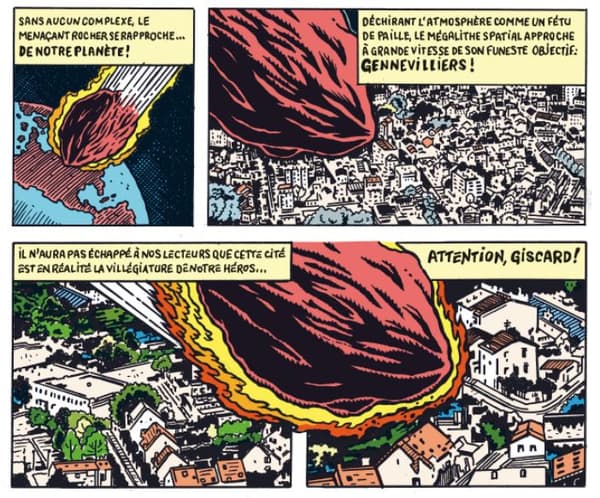 Une case de la BD de Stéphane Trapier Une case de la BD de Stéphane Trapier