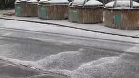Chutes de neige à Béziers dans l'Hérault