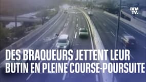 Au Chili, des braqueurs jettent leur butin sur l'autoroute en pleine course-poursuite avec la police