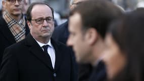 François Hollande à la cérémonie d'hommage aux victimes des attaques du 13 novembre 2015, deux ans après. (Photo d'illustration)
