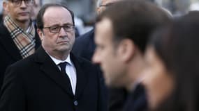 François Hollande à la cérémonie d'hommage aux victimes des attaques du 13 novembre 2015, deux ans après. (Photo d'illustration)