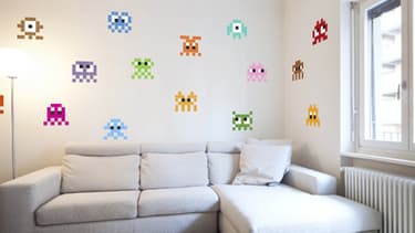 Sapce Invader s'invite dans le salon.
