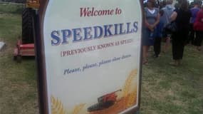 La petite ville de Speed (vitesse), dans le sud-est de l'Australie, va être rebaptisée Speedkills (la vitesse tue) pendant un mois pour promouvoir la sécurité routière. /Photo prise le 18 février 2011/REUTERS/Commission Transport Accident