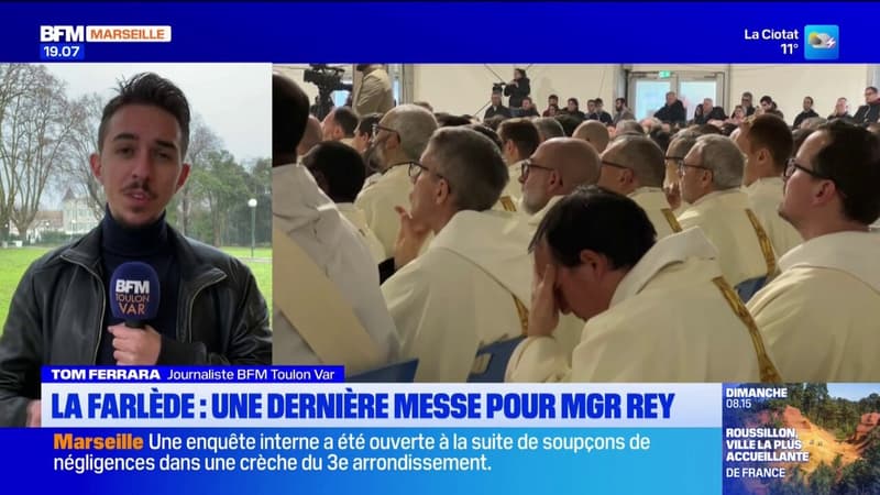 La Farlède: Monseigneur Dominique Rey a présidé sa dernière messe ce samedi matin