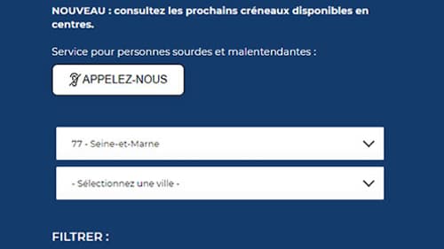 Capture d'écran du site Santé.fr
