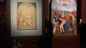 La collection de dessins du peintre italien Raphaël au Palais des Beaux-Arts de Lille (Nord), le 18 octobre 2024. 