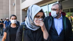 Hatice Cengiz, ancienne fiancée turque de Jamal Khashoggi, le 3 juillet 2020, à Istanbul. (Photo d'illustration)