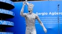 La statue d'Aguero à Manchester City